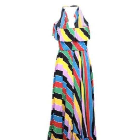 Philosophy di Lorenzo Serafini Long one shoulder dress multi colored - Picture 4 of 13